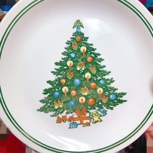 Christmas tree plate